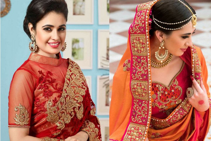 Designer Red Sarees