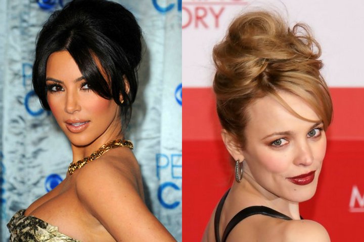 French Twist Updo Hair styles For Parties And Reception