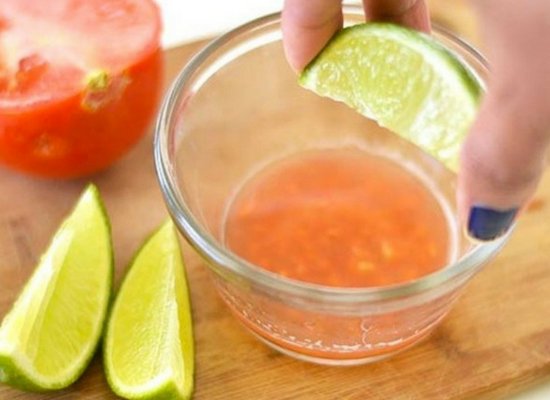 Tomato with Lemon Juice