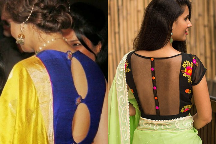 Fabulous Embroidered Neck Blouses And Designs in 2018