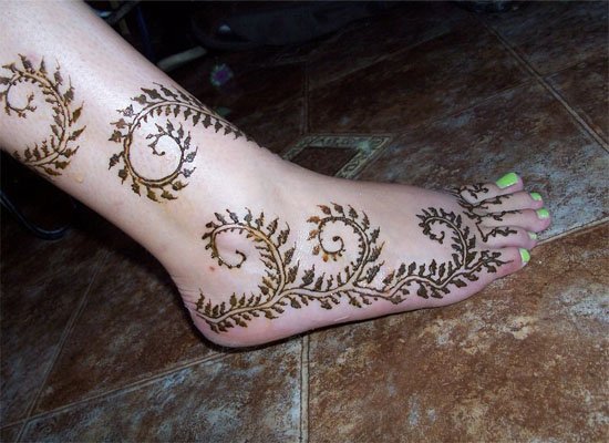 foot mehandi