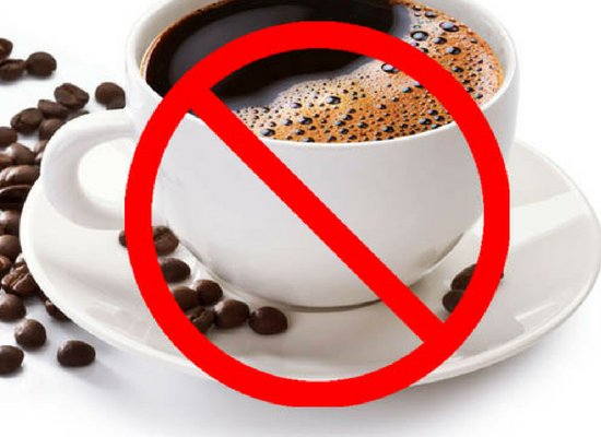 Avoid caffeine
