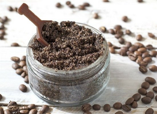 Coffee as exfoliator