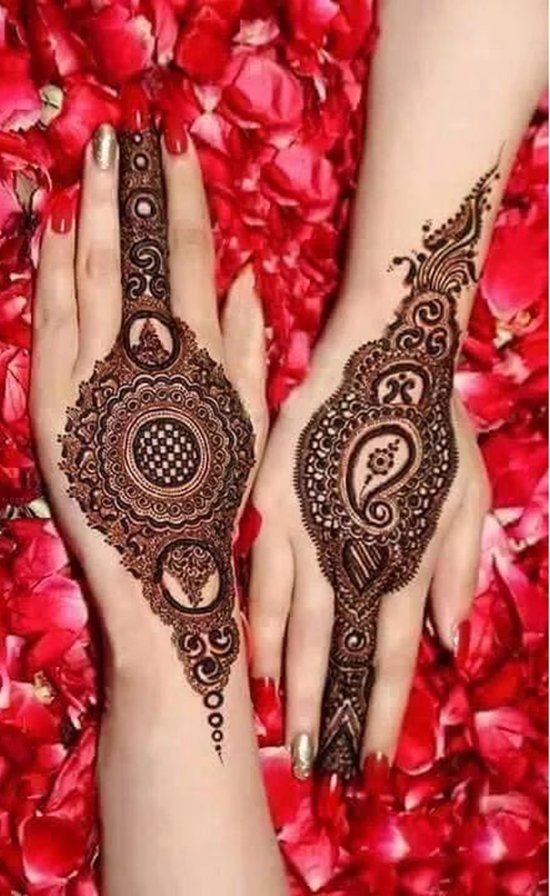 bangle mehndhi designes