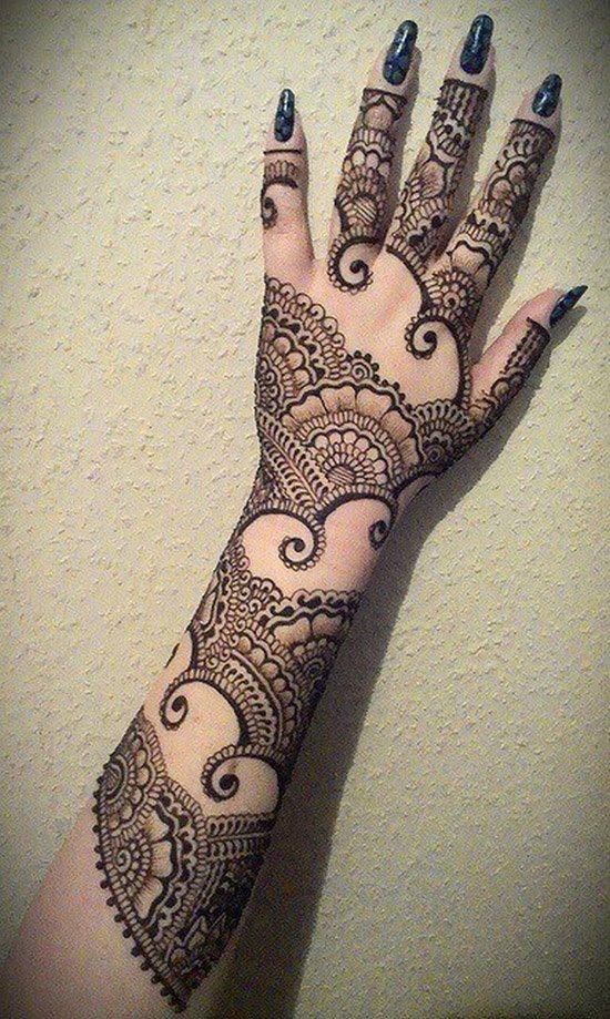 Arabic Engagement Mehndi Design