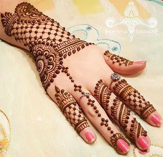 Bracelet mehandi design for weddings
