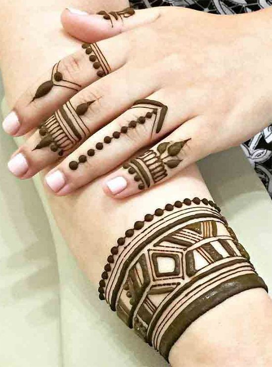 Bracelet mehandi for beginners