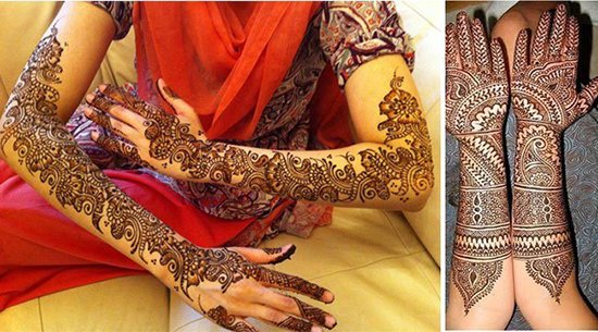 Full Arms Mix-Match Mehndi Design