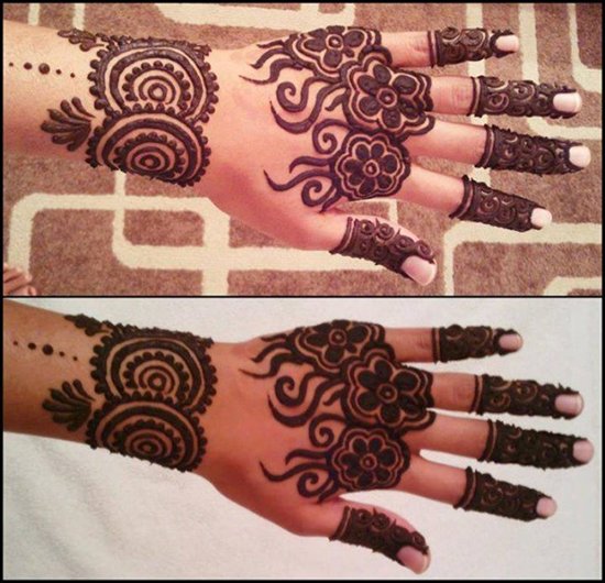 Fully Floral Mehndi Design 2
