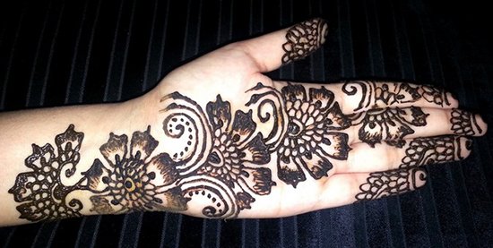 Indian Arabic Floral Mehndi Design