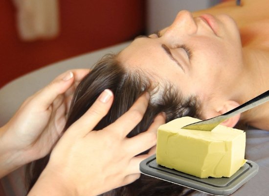 Massage with butter