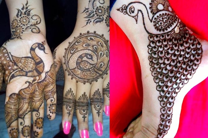 20 Appealing Peacock Mehndi Designs For Hands And Legs