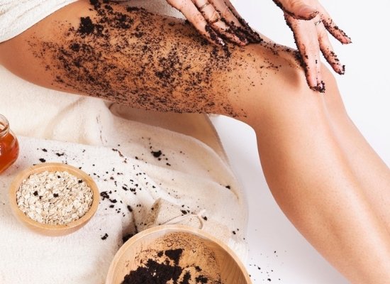 Coffee cellulite scrub