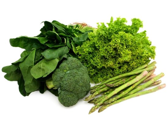 Green leafy vegetables