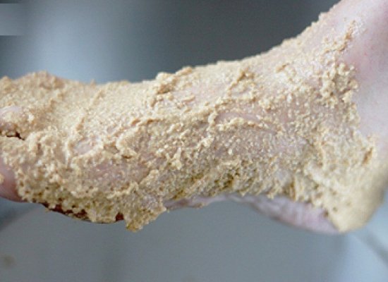 Homemade foot mask