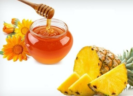 Honey and pineapple