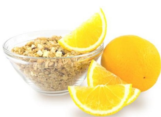 Oatmeal with lemon juice