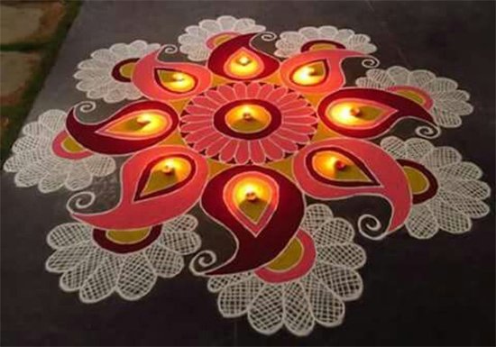 creative rangoli diwali patterns