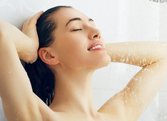 Bath with lukewarm water