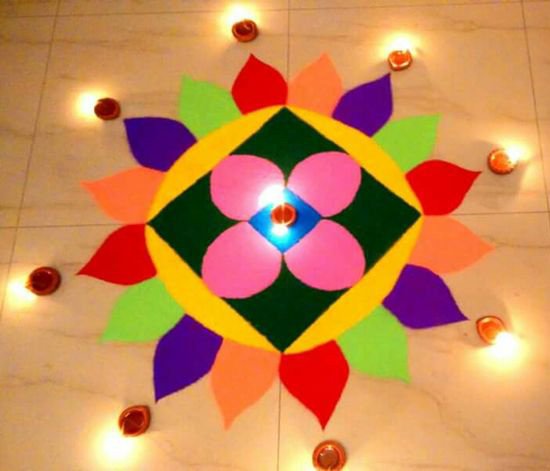 kalamkaari diwali rangoli designs