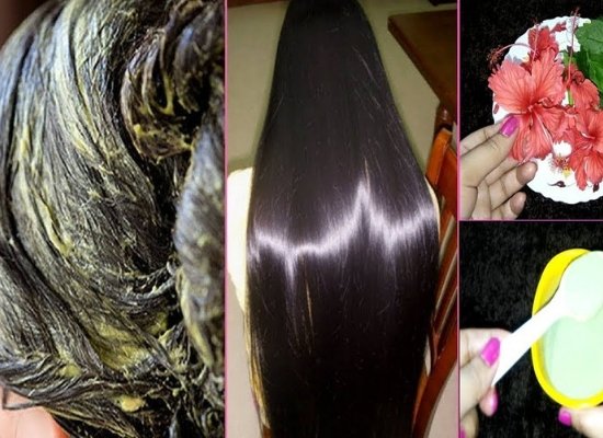 Black lentils hair mask