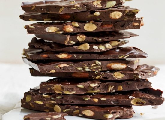 Desserts and dark chocolates