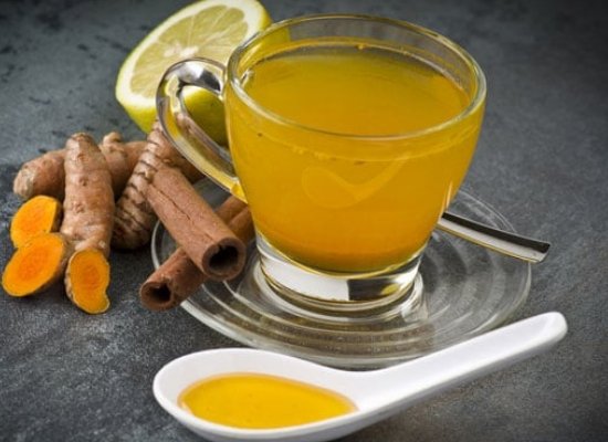 Turmeric , milk and lemon juice