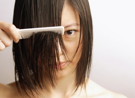 Wet hair combing