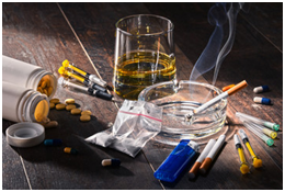 Addictive substances, including alcohol, cigarettes and drugs