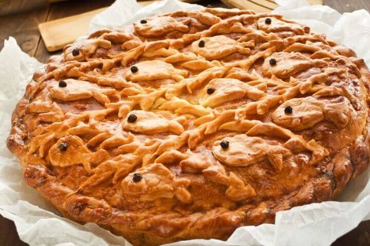 Salmon and crayfish tail pie – Recipes