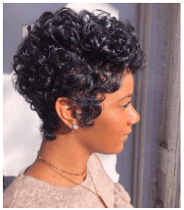 Curly Pixie Cut