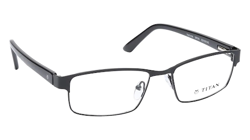 Black Rectangle Rimmed Eyeglasses