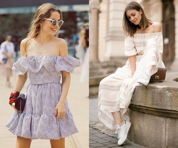 off-shoulder dresses