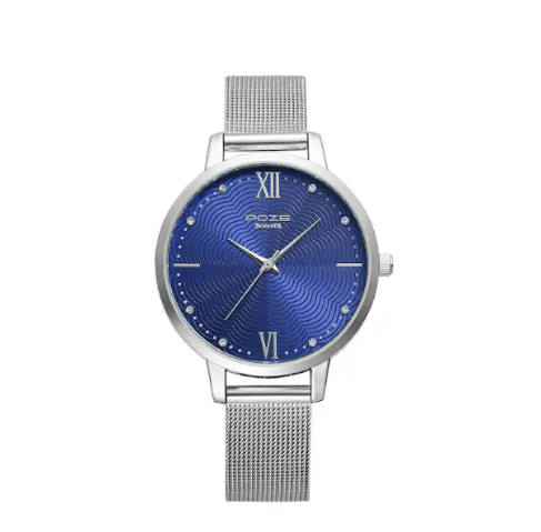 Blue Dial Stainless Steel Strap Watch